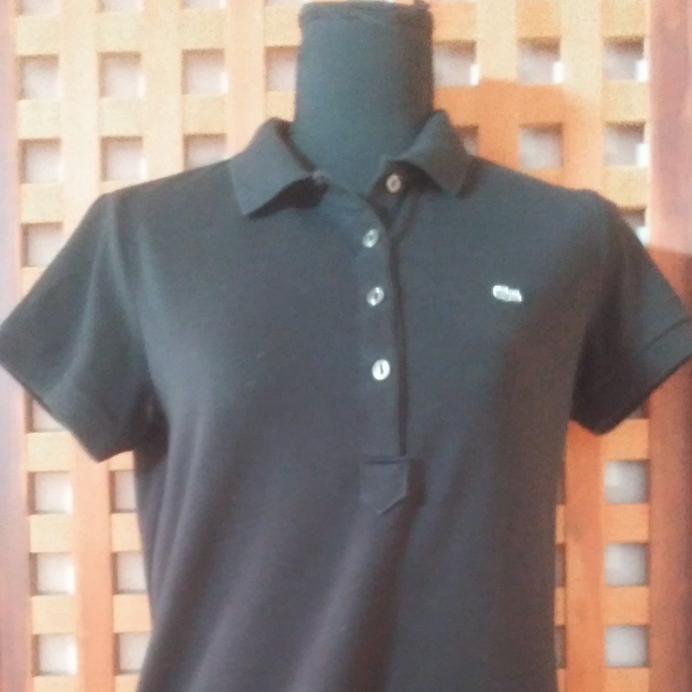 Lacoste Made in France Tennis/ Golf/ Sailing Tee Size 8  Cool and Comfortable.
